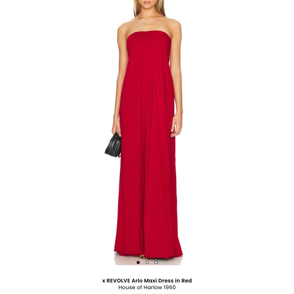 House of Harlow 1960 Strapless Red Maxi Dress